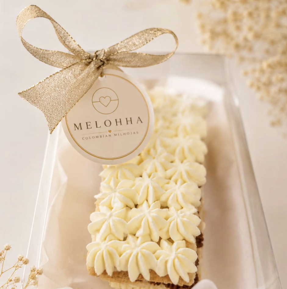 MEL-OH-HA Colombian milhoja with Chantilly cream and dulce de leche